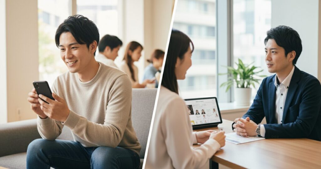 画像イメージ:彼女の作り方の最短ルート:マッチングアプリと結婚相談所
