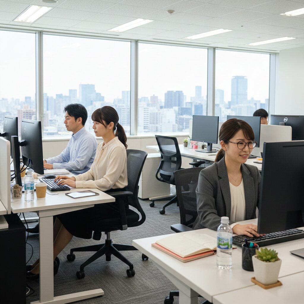 筆者作成イメージ:社会人の出会いが激減した職場環境の変化