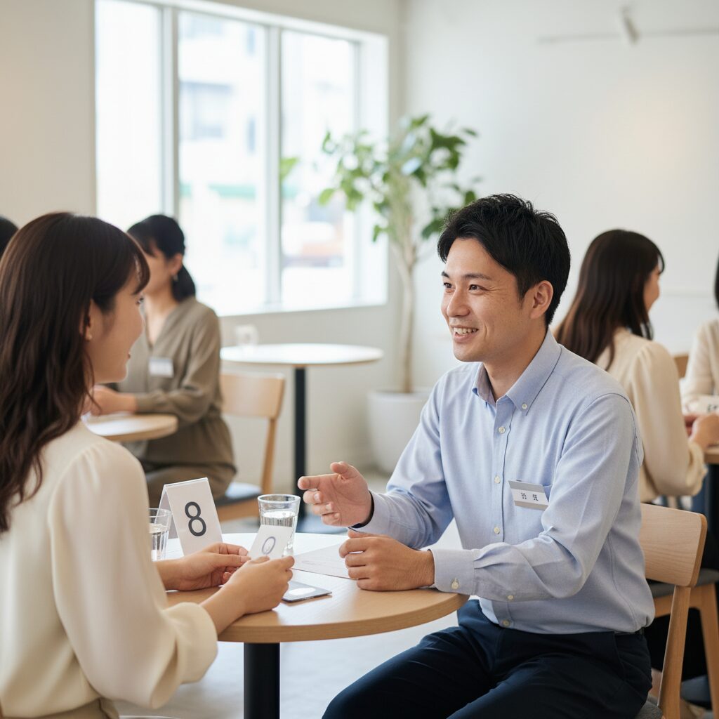 筆者作成イメージ:婚活パーティーで成功するコツ