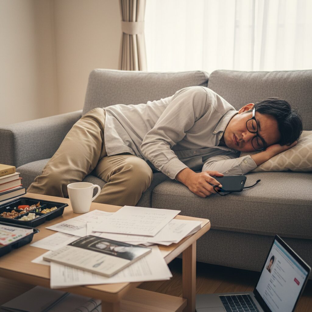 筆者作成イメージ：婚活がうまくいかなくて疲れた時