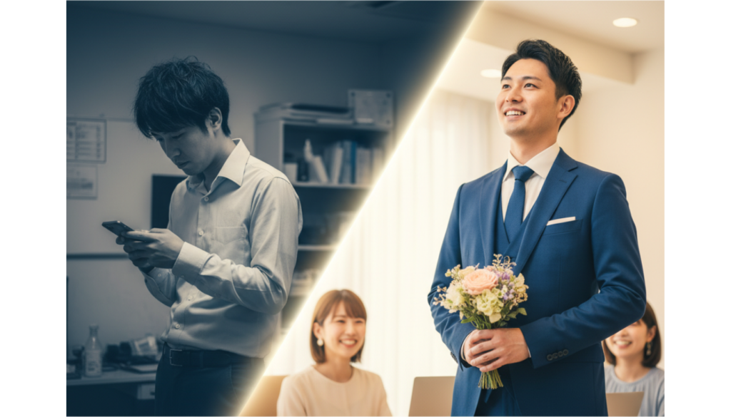 結婚相談所で彼女を諦める男子も変わる