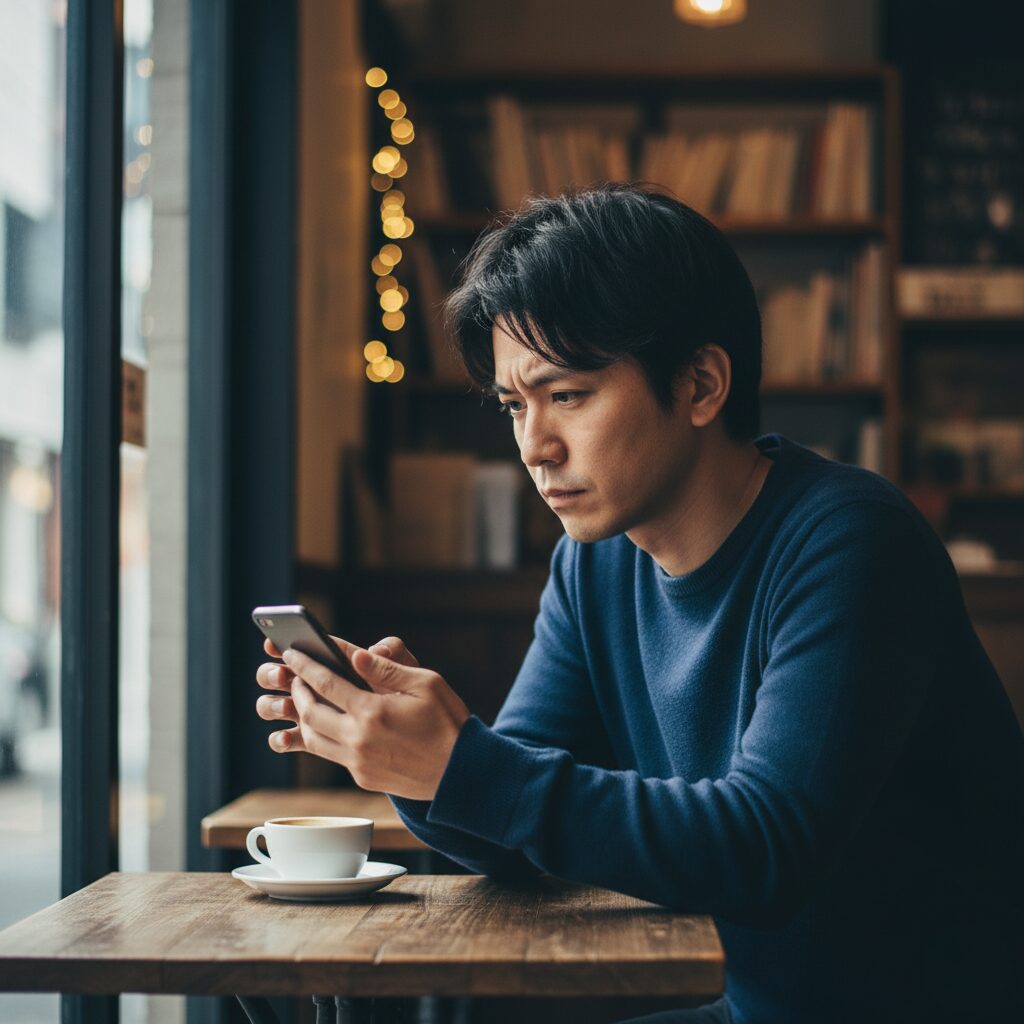 筆者作成イメージ:なぜ?じっくり時間をかける男の本音