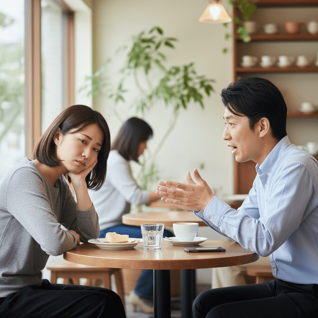 筆者作成イメージ：美人とのお見合いでフラれる男性の共通点