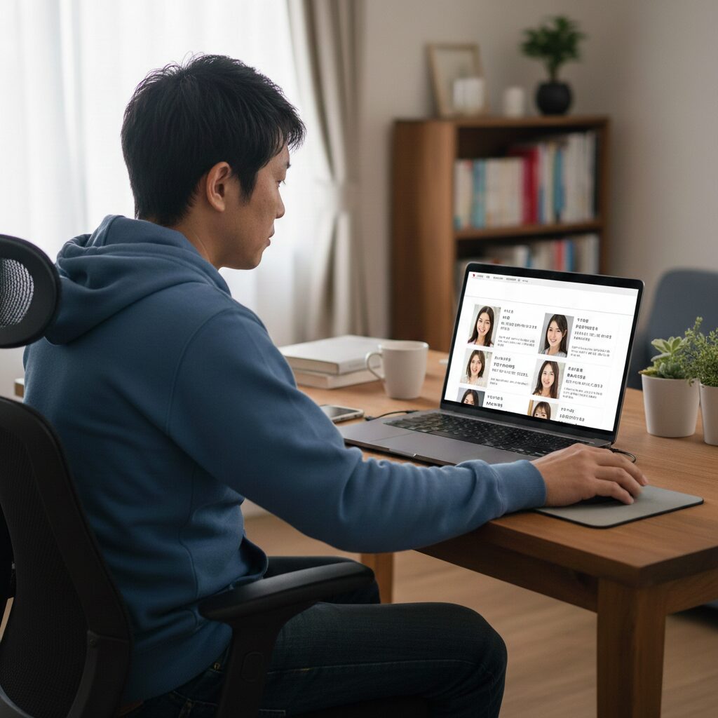 筆者作成イメージ:会員数と男女比のデータを分析