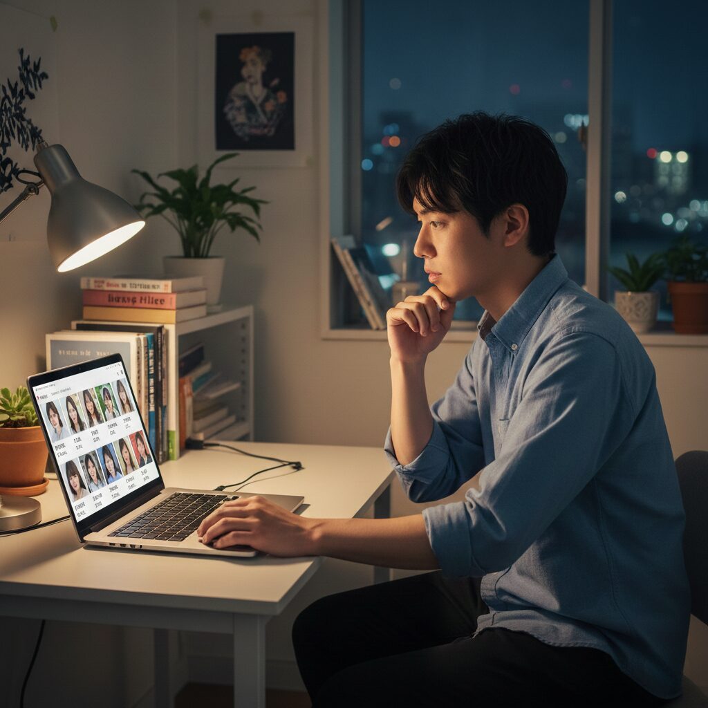 筆者作成イメージ：ツヴァイ会員の年齢層と男女比率