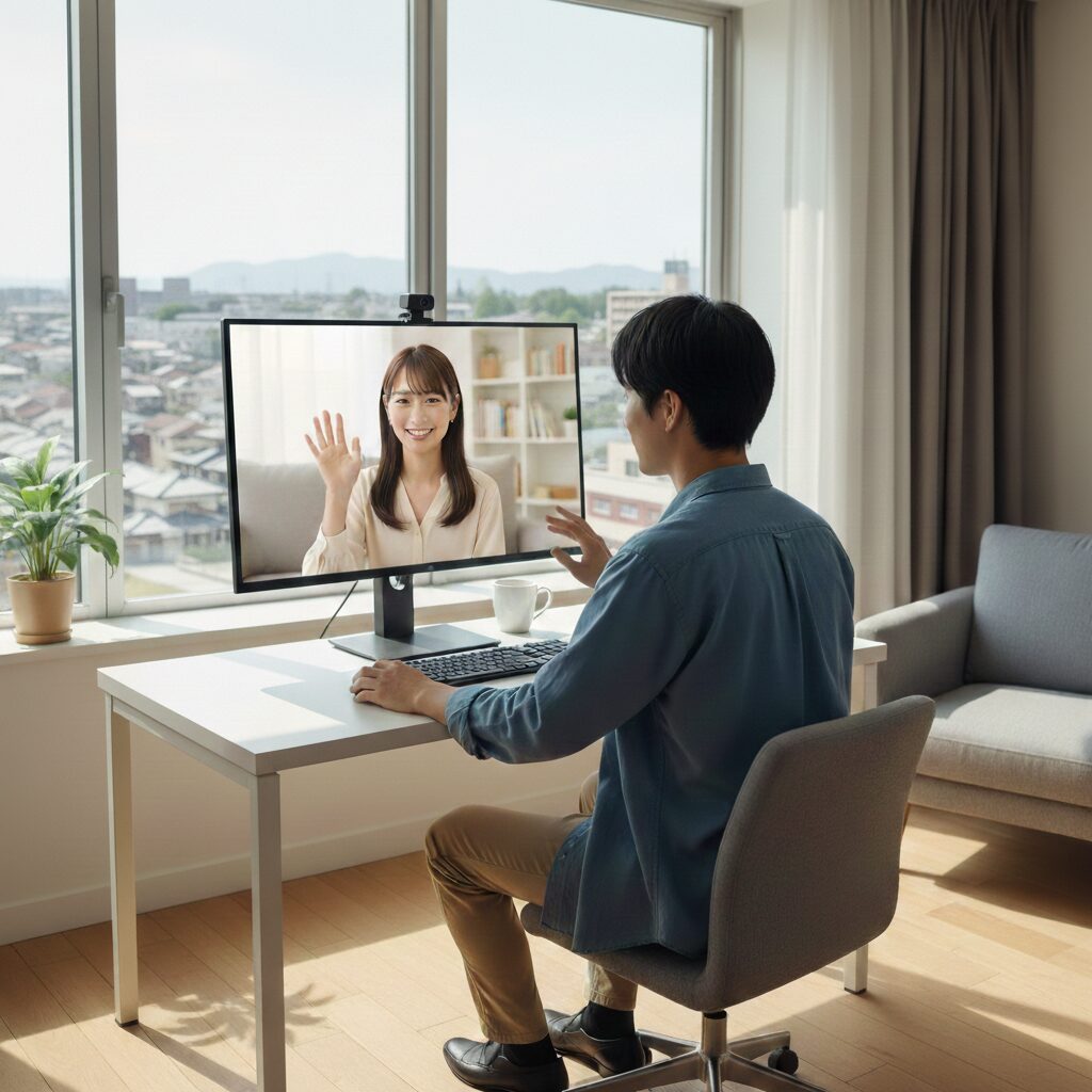 筆者作成イメージ：オンライン活用で地方の壁を突破