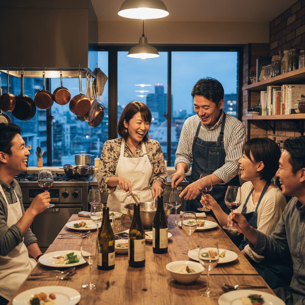 筆者作成イメージ：独身生活の楽しみと生きがいの作り方